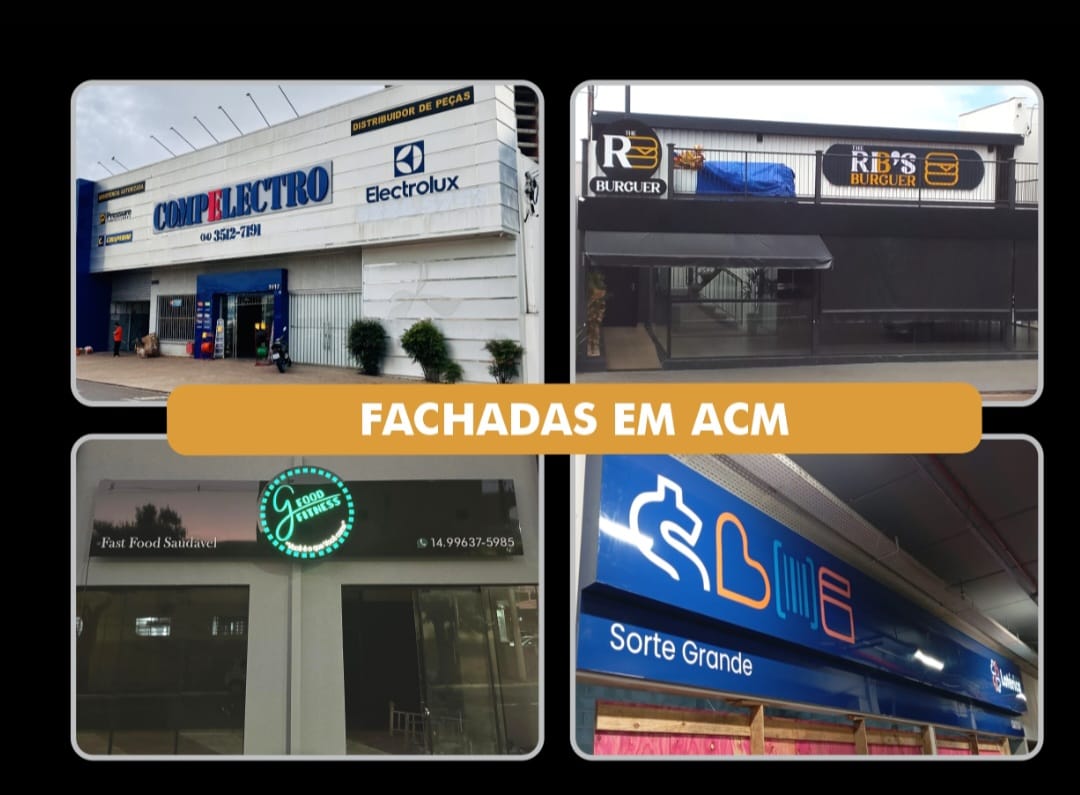 Fachadas em ACM em Ourinhos